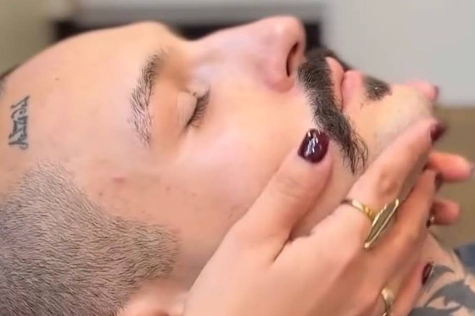 Rituel avce massage barbe