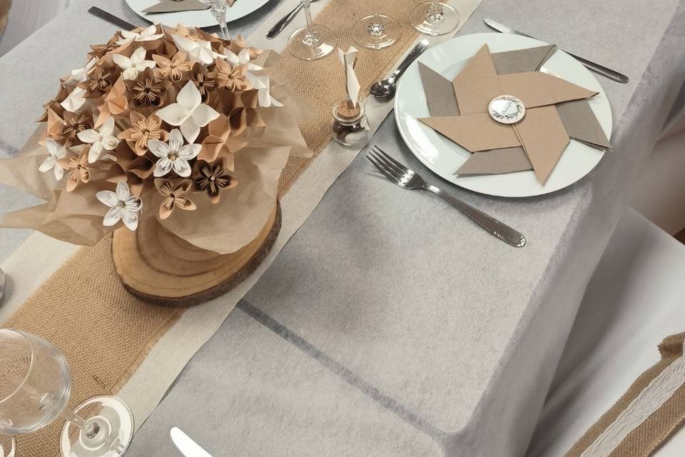 Bouquet fait main origami