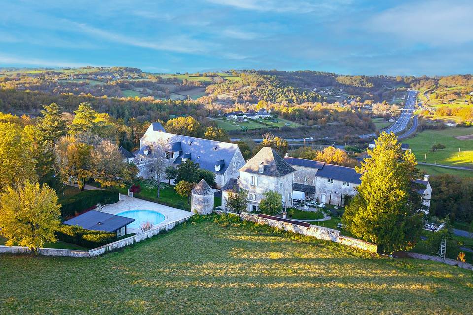 Vue drone du lieu