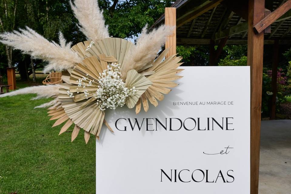 Panneau de bienvenue - G&N