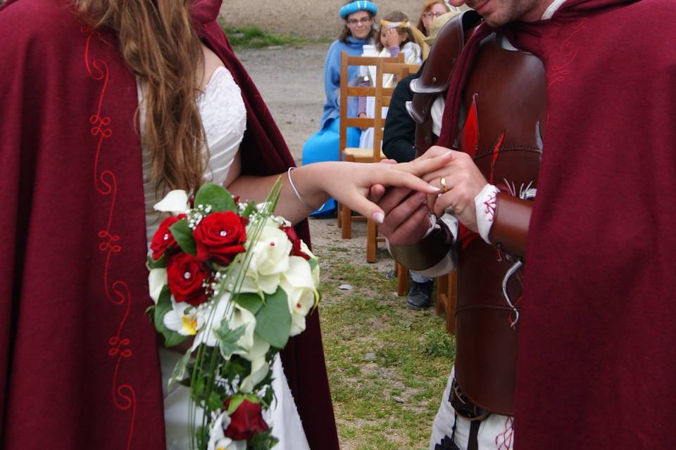 Lors d'un mariage médiéval