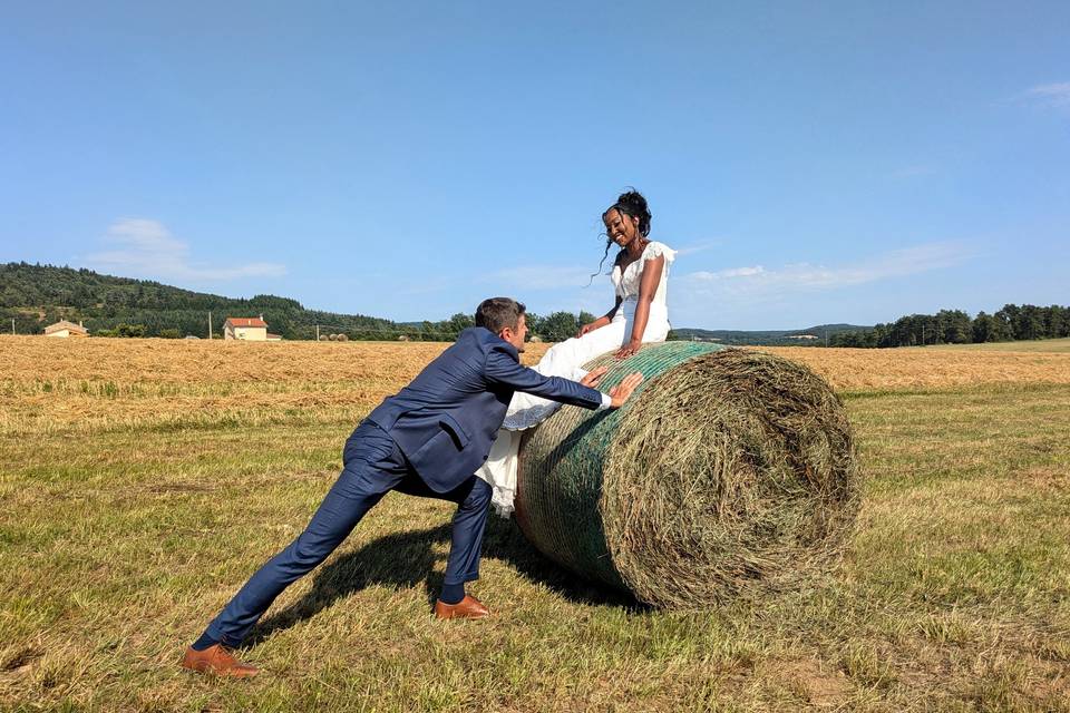 Mariage en pleine campagne
