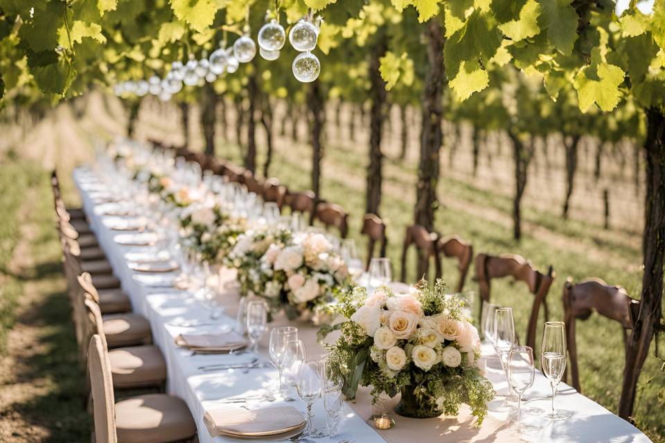 Mariage dans les vignes