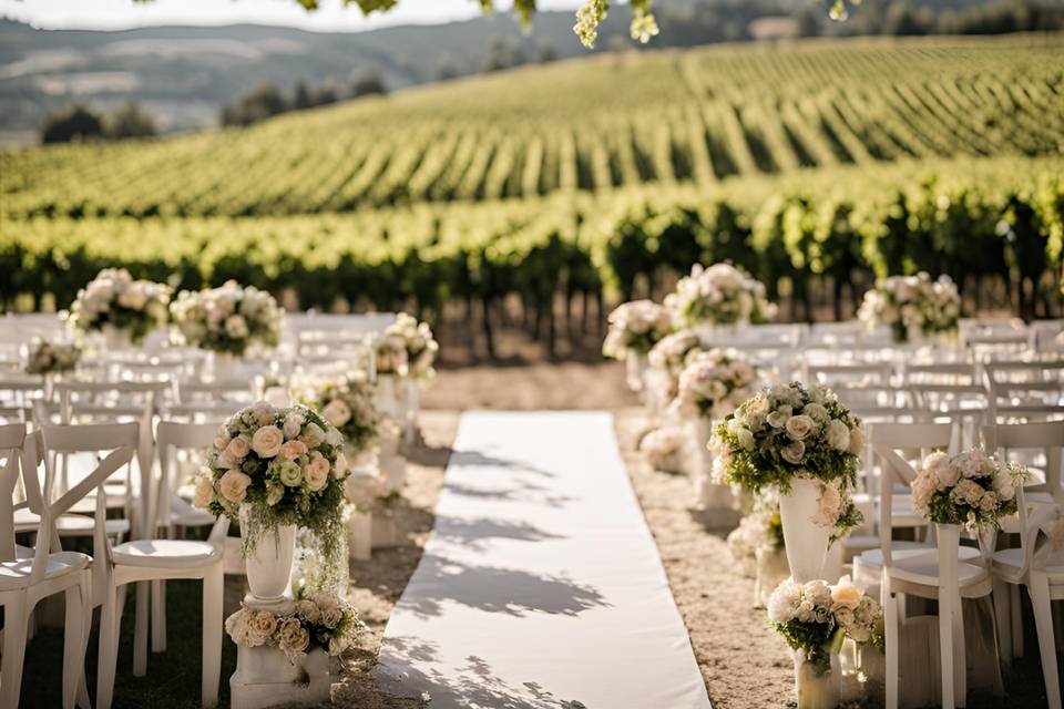 Mariage dans les vignes