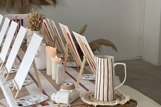 Atelier peinture intérieur