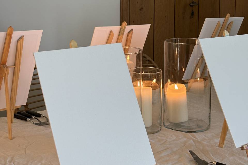 Atelier peinture intérieur