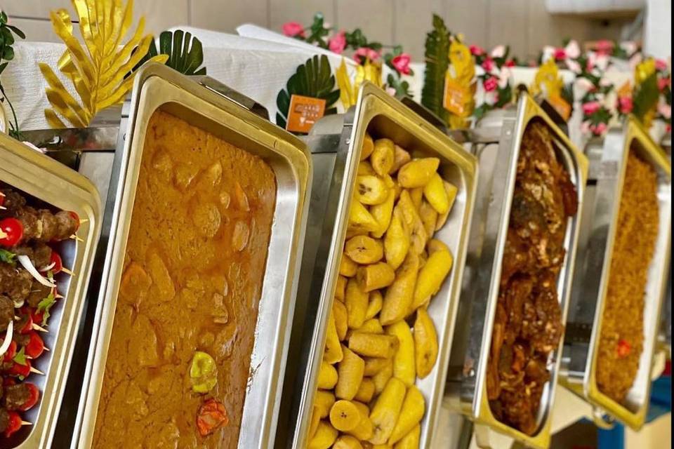 Buffet chaud africain