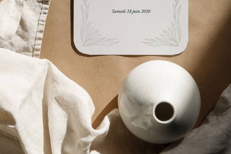 Faire-part mariage chic