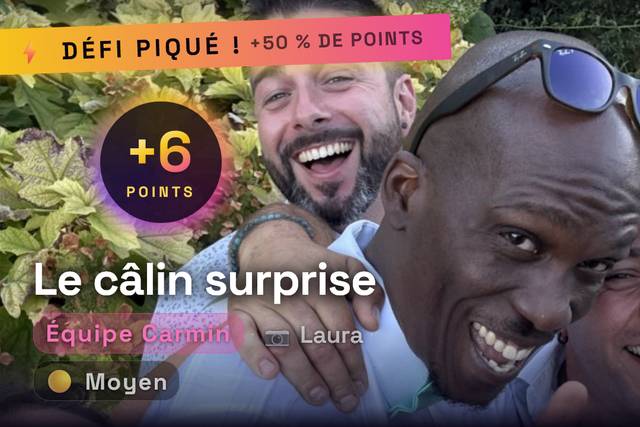Le câlin surprise