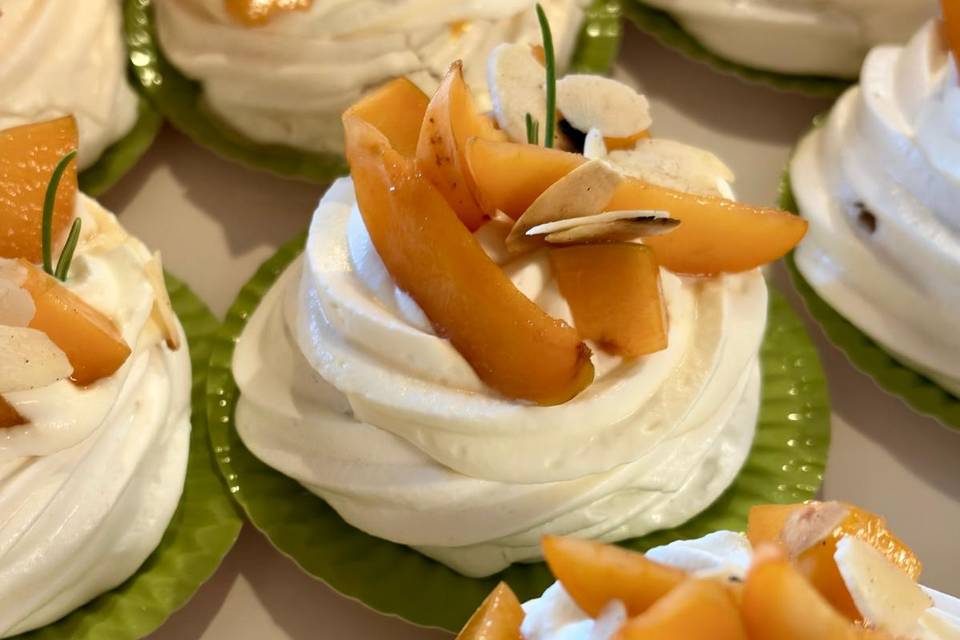 Pavlova abricot romarin