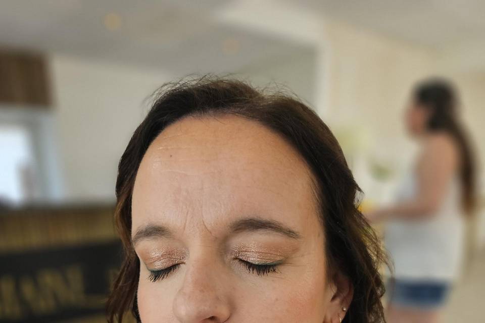 Make up touche de vert