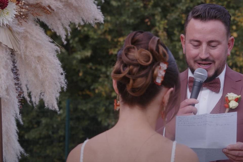Extrait d'un film de mariage