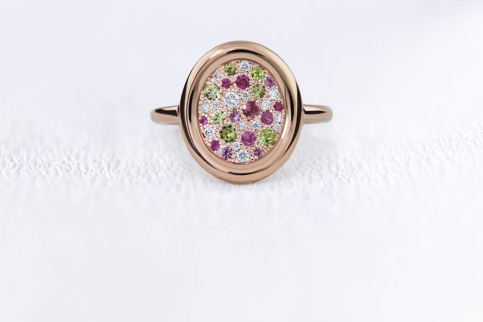 SOLUNA M saphir vert rose