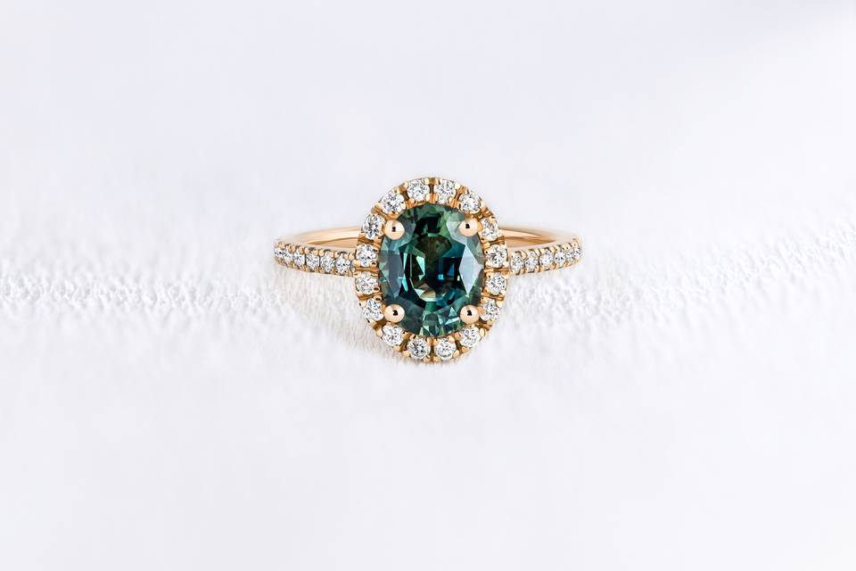 BLANDINE saphir vert