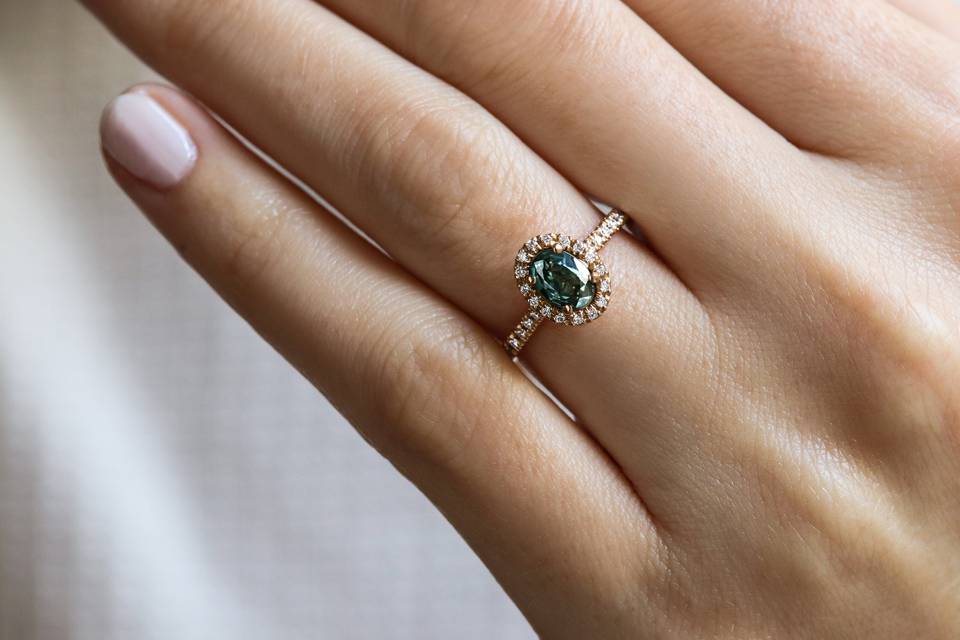 BLANDINE saphir vert