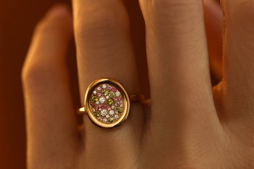 SOLUNA M saphir vert rose