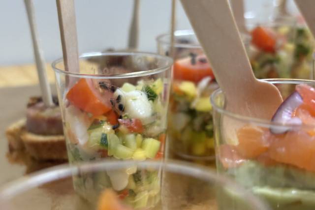 Tartare mangue gambas
