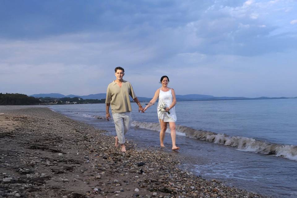 Didier et Gwen, plage d'Hyères