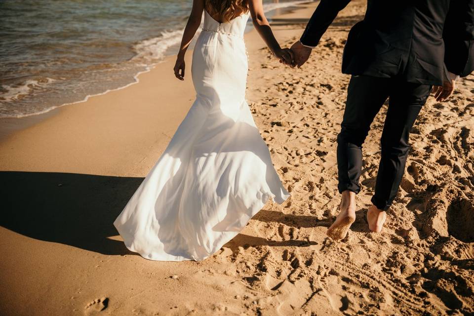 Mariage au bord de mer