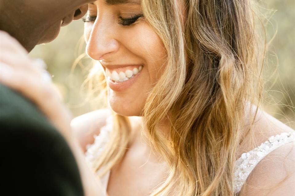 Elopement wedding couple photo