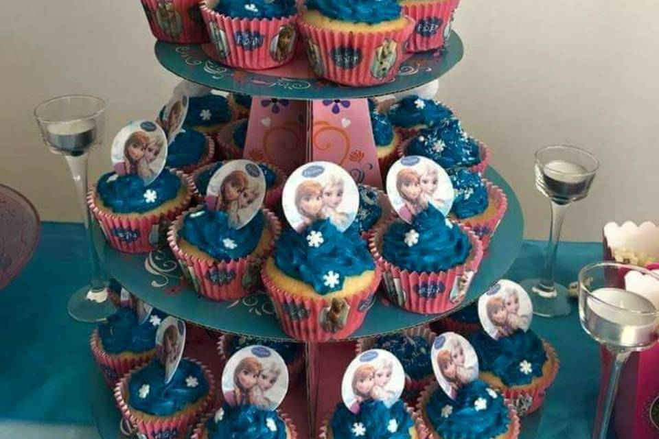 Cupcake Reine des neiges