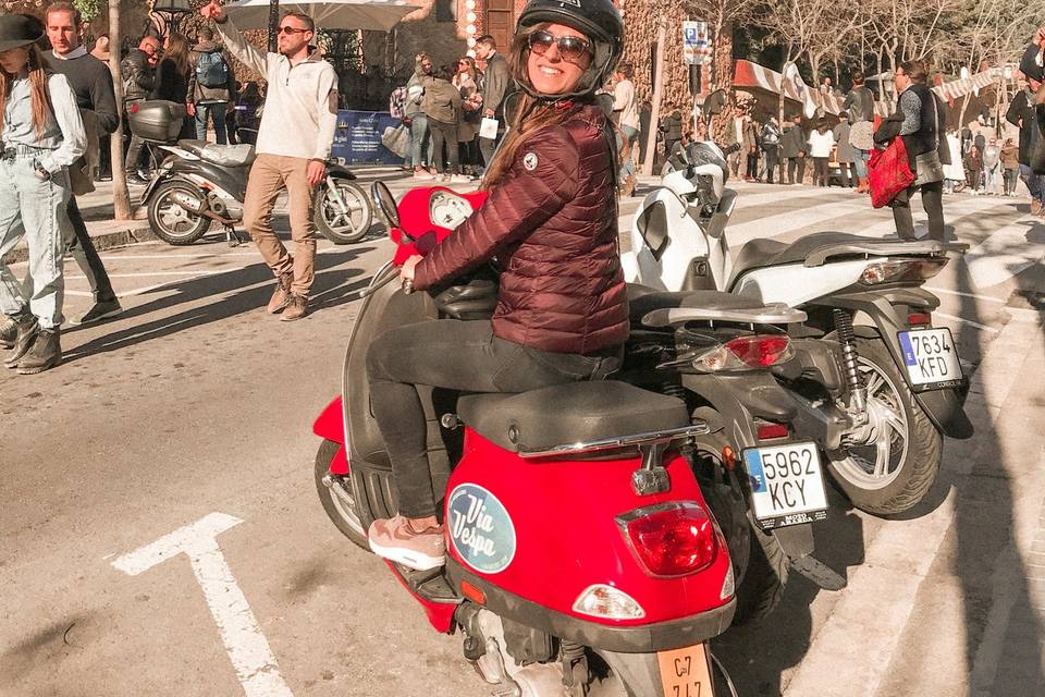 Louer une Vespa à Barcelone