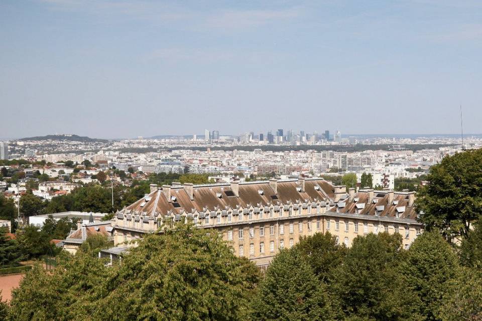 Vue sur Paris du château