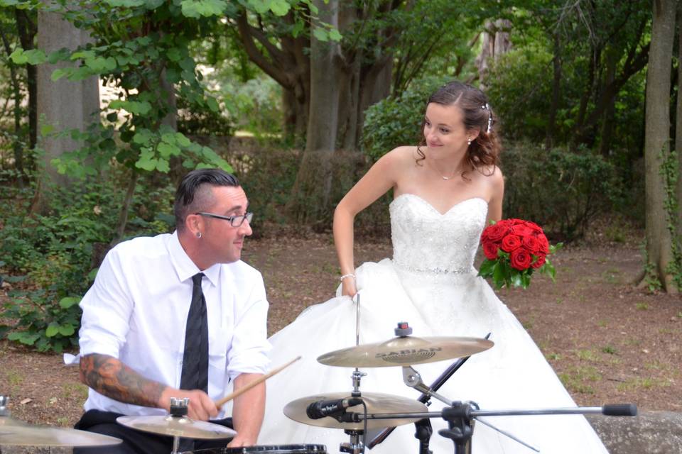 Une mariée heureuse...