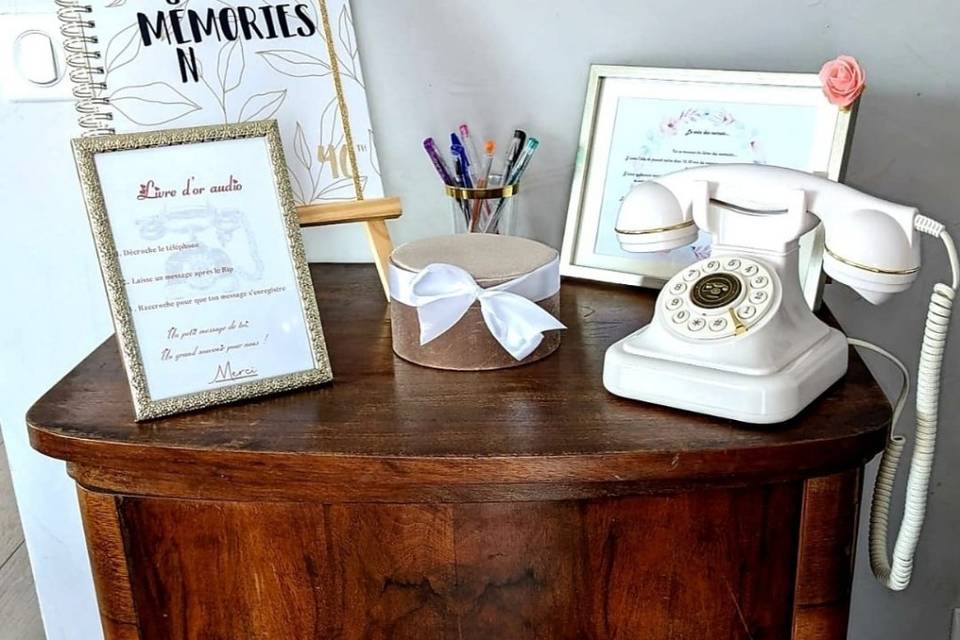 Livre d'or audio blanc