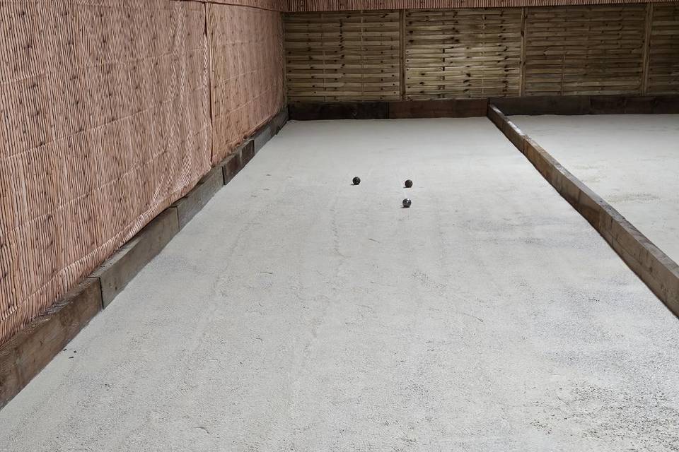 Les terrains de pétanque