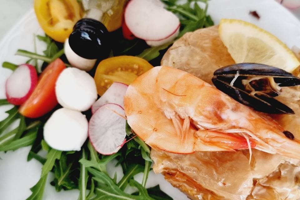 Mini pastilla au poisson