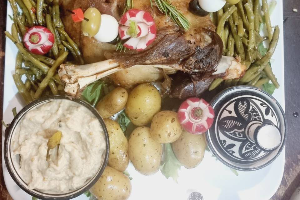 Viande ou poisson grillé