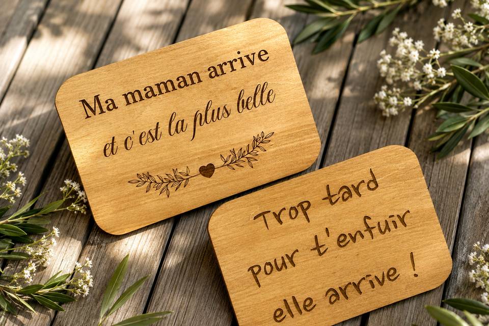 Pancarte personnalisé