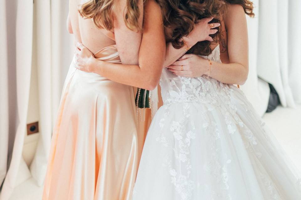 Bride's team