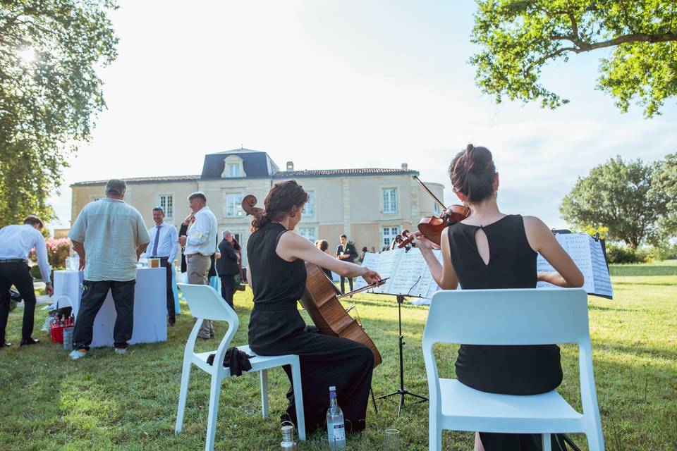 Pendant les cocktails