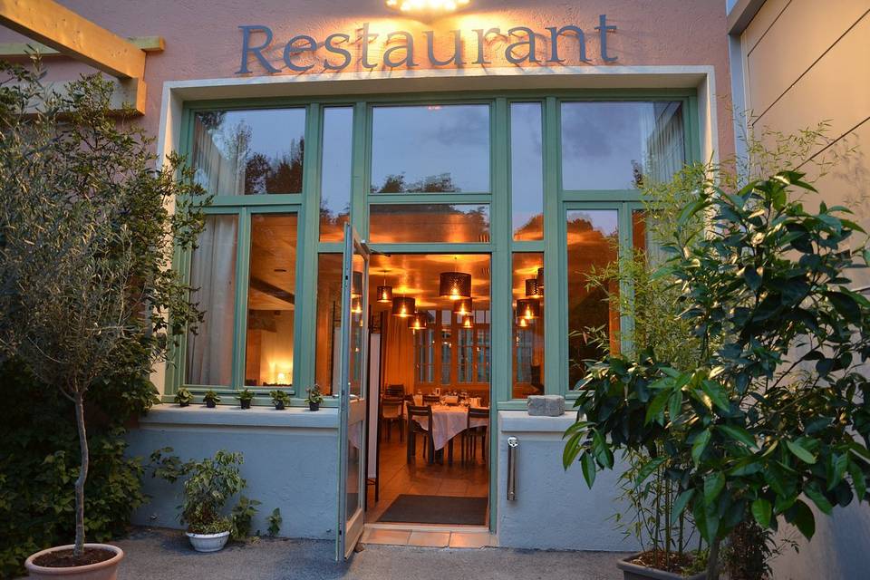 L'entrée du restaurant