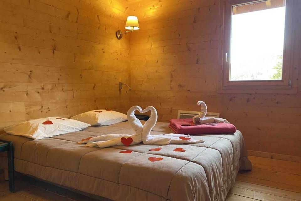 Le chalet offert aux mariés
