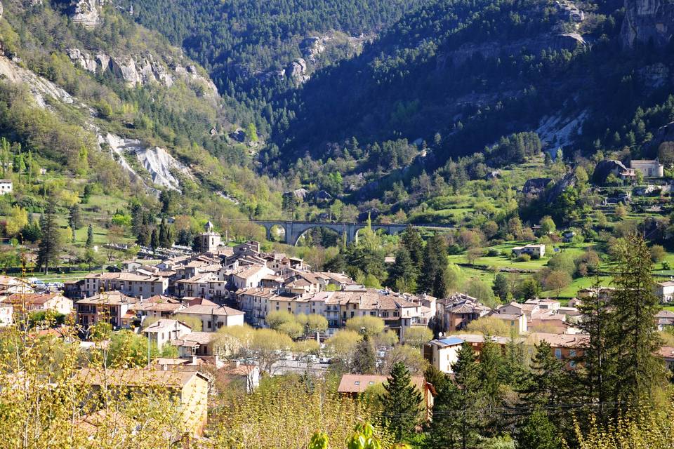 Vue sur le village