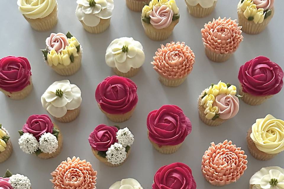 Cupcake fleuris