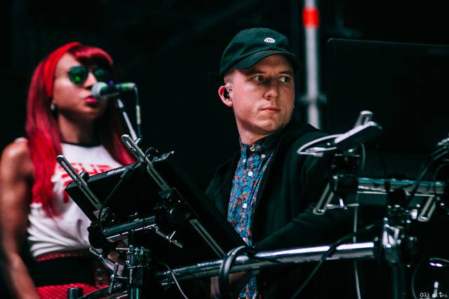 On Stage with Ableton DJ setup