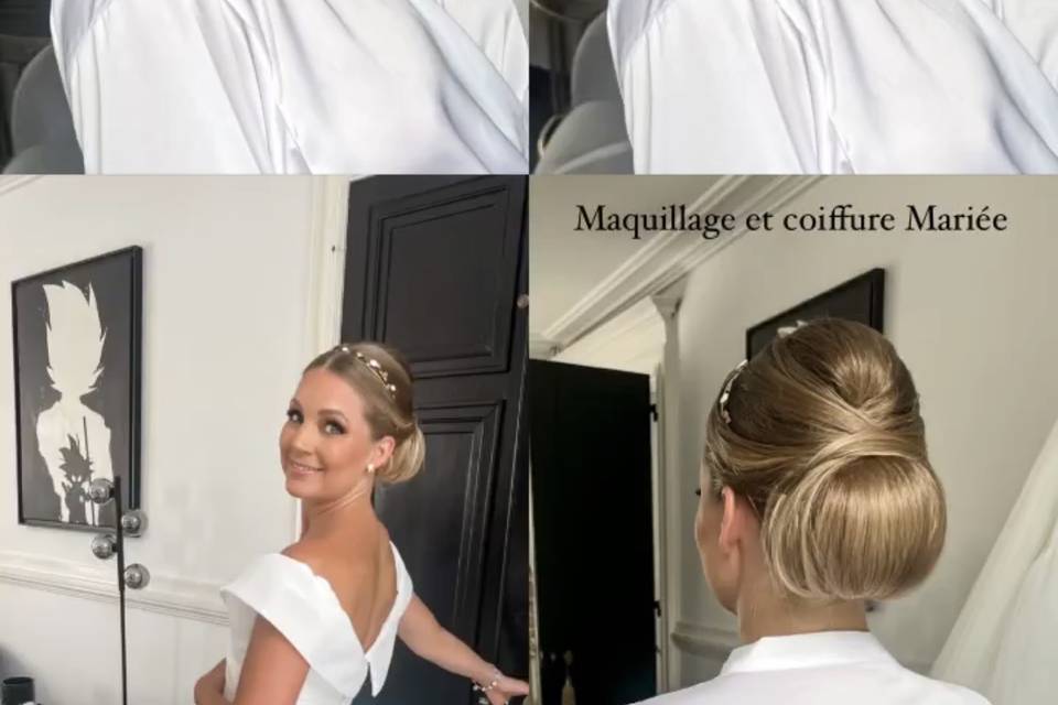 Maquillage et coiffure mariée