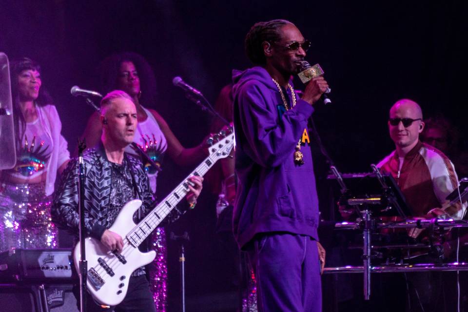 On Stage with Snoop Dogg