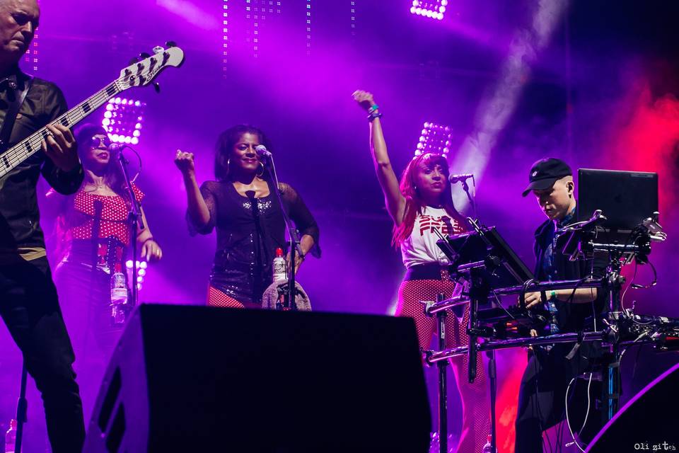 On Stage with Jamiroquai