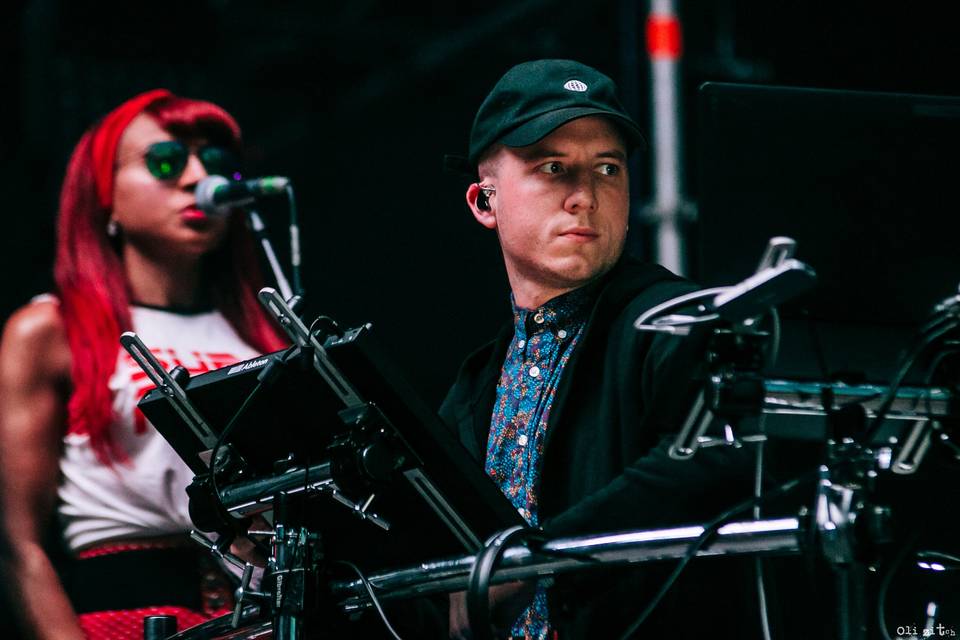 On Stage with Ableton DJ setup