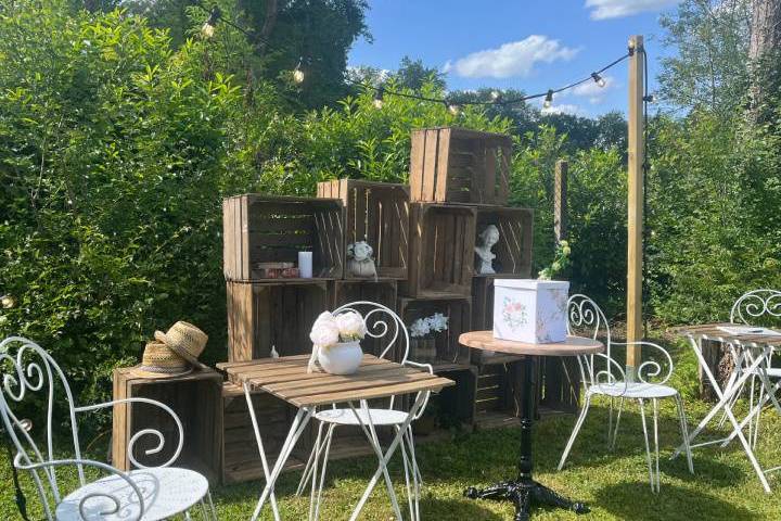 Décoration Mariage dans jardin