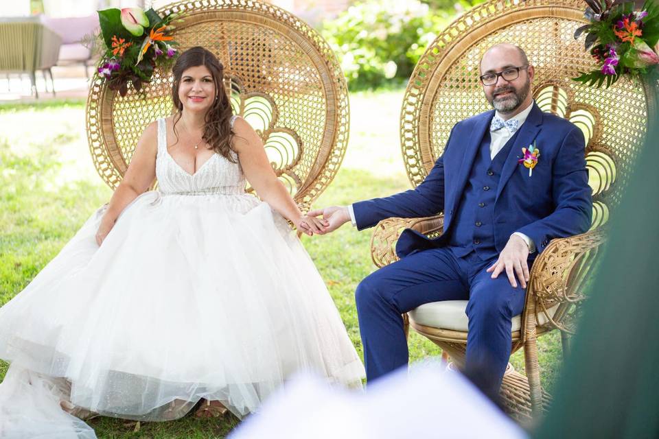 Coiffure wavy mariée