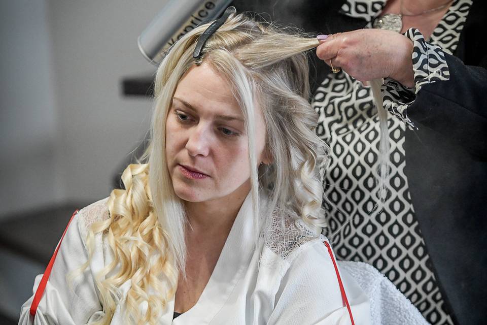 Mariée en préparation