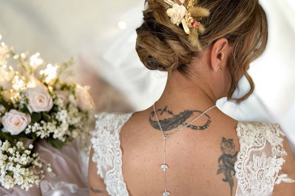 Chignon bas mariée