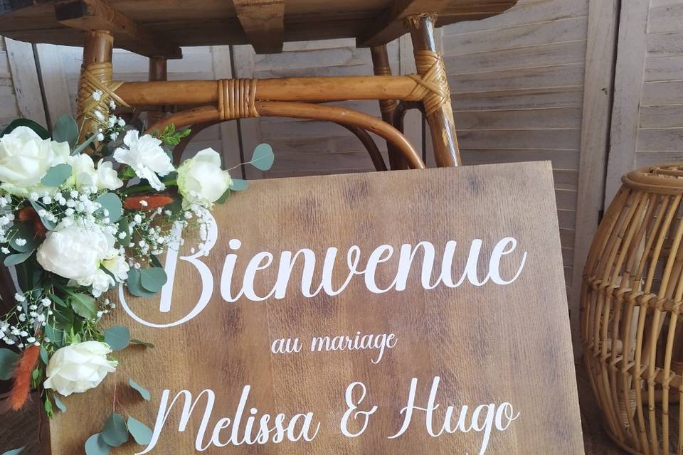 Panneau de bienvenue