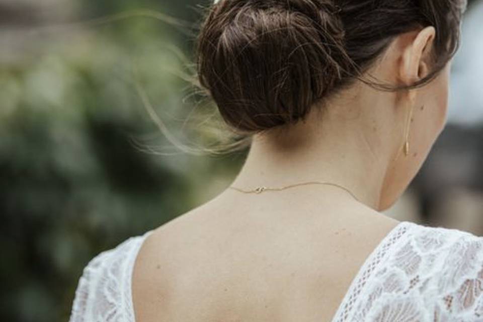 Chignon bas mariée